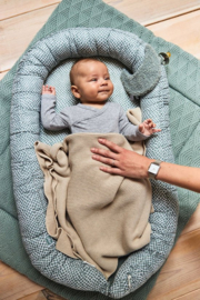 Jollein Baby Deken Ledikant 100x150cm - Basic Knit - Nougat