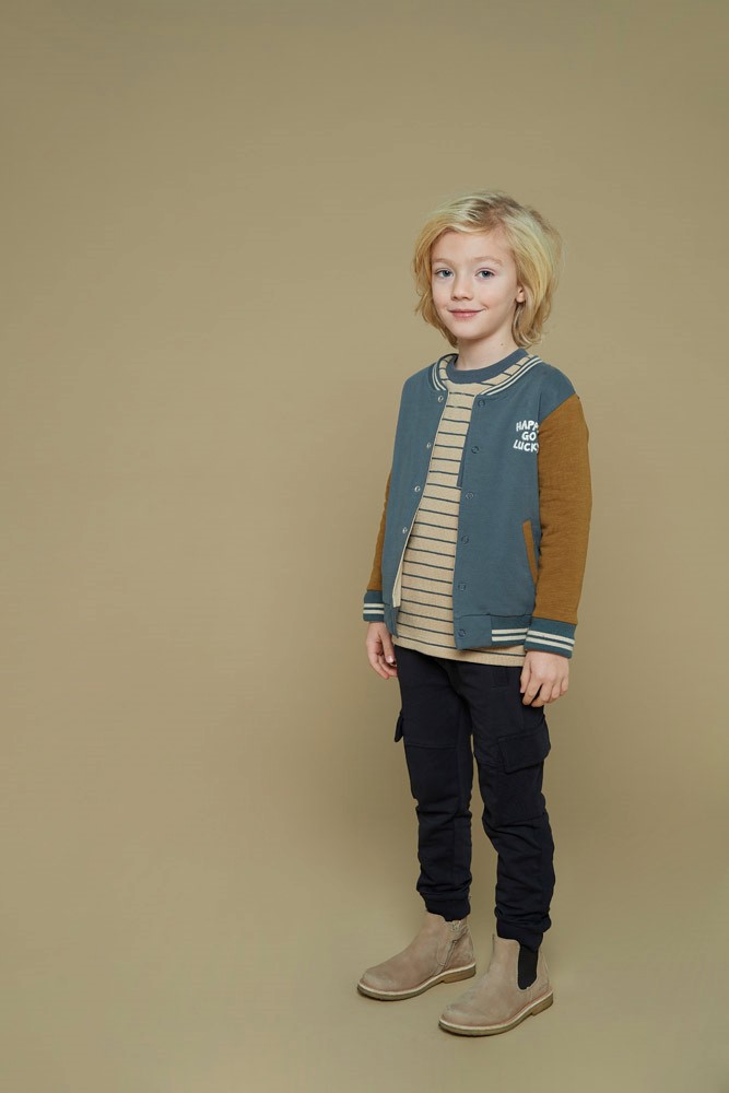 Sturdy Longsleeve Streep Wafelstructuur Zand - Couch Club