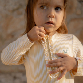 Little Dutch Badpak Lange Mouw - Ocean Treasures Geel