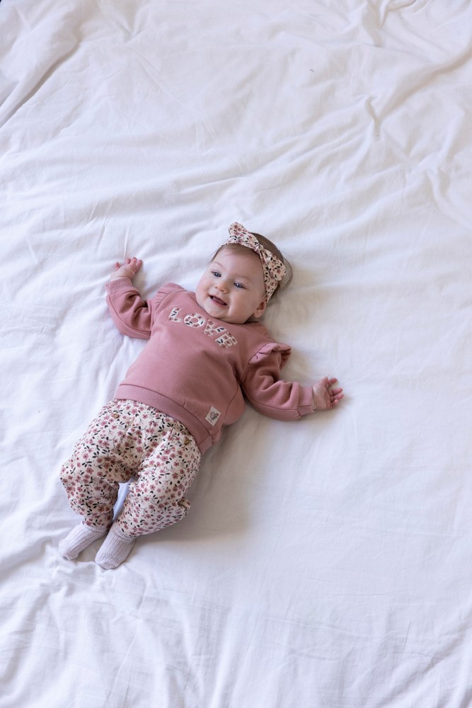 Feetje Sweater Mauve - Woodland Bloom