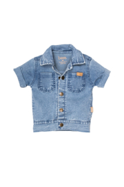 Bess Blouse Jog Denim - Stone Wash