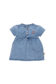 Bess Dress Jog Denim - Stone Wash