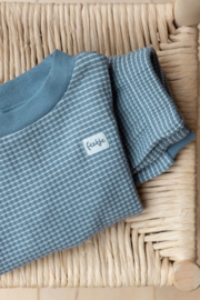 Feetje pyjama wafel -  Ice Blue
