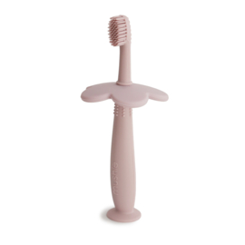 Mushie Training Toothbrush Flower - Blush