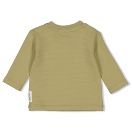 Feetje Longsleeve Rib Olijf - Mini Adventurer