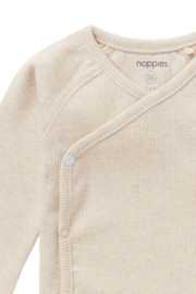Noppies Overslagshirt Rib Nanyuki - Oatmeal Melange