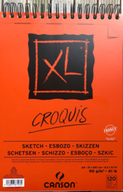 Canson Croqius XL sketch pad with ring.
