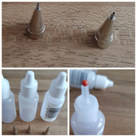 Writing bottles (sqeeze, squeeze), set of 3.