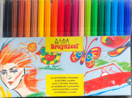 Bruynzeel felt tip pens set.