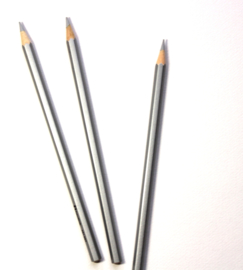 Pencil silver coloured