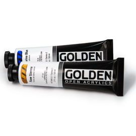 Golden acrylverf open.