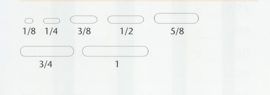 Plat penseel synthetische.(A35)