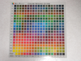 Color mixing card.