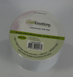 CraftEmotions EasyConnect (dubbelzijdig klevend) Craft tape 15m