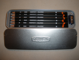Derwent pencils in metal case.