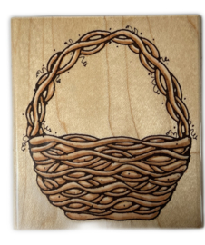 Natural stamp: wicker basket