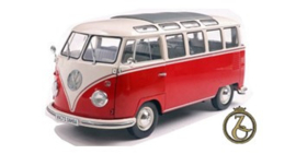 VW T1 Samba '62, rood/wit