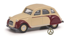 Citroën 2CV beige/donkerrood MHI