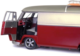 VW T1b Lowrider, rood/matt grijs