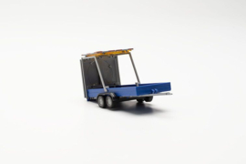 Aanhanger pijlwagen, blauw