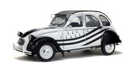 Citroën 2CV6, wit/zwart