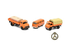 MHI VW T2, MB L322 Unimog 404 Set oranje