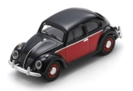 VW Kever, zwart/rood