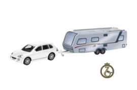 Porsche Cayenne and Hymer Nova S690