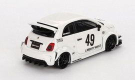 Fiat 595 Abarth LB-Works X Abas Works Gara #49 '24, wit (voorbestelling)