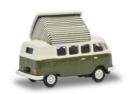 VW T1c Campingbus, groen/wit