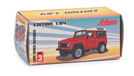 Land Rover Defender, rood-wit "Edition 1:64"