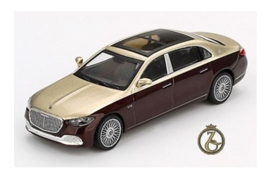 Mercedes Benz Maybach S680 '24, goud / rood metallic (voorbestelling)