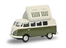 VW T1c Campingbus, groen/wit