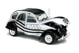 Citroën 2CV6, wit/zwart