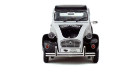 Citroën 2CV6, wit/zwart