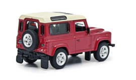 Land Rover Defender, rood-wit "Edition 1:64"