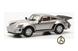 Porsche 911 Turbo, zilver metallic