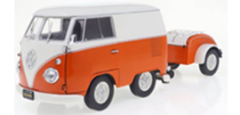 VW T1 Kool Kombi + aanhanger '50, oranje