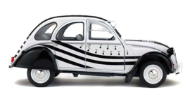 Citroën 2CV6, wit/zwart