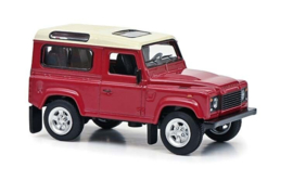 Land Rover Defender, rood-wit "Edition 1:64"