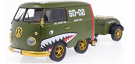 VW T1 Kool Kombi + aanhanger '50, groen