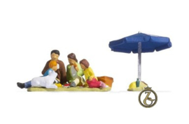 Familie tijdens picknick