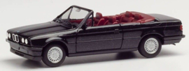 BMW 3 Cabrio E30, zwart metallic