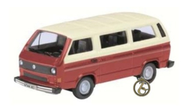 VW T3 Bus, rood-wit
