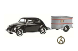 VW Kever (bril) + caravan