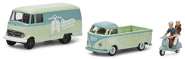 MHI Vespa set, MB L319, VW T1 Prit. & Vespa + 2 Figuren