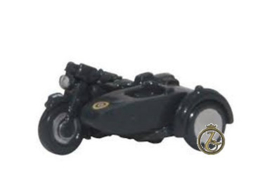 BSA Motor met zijspan (blue)