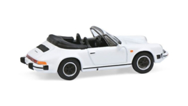 Porsche 911 Carrera 3.2 cabrio, wit