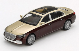 Mercedes Benz Maybach S680 '24, goud / rood metallic (voorbestelling)
