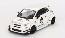 Fiat 595 Abarth LB-Works X Abas Works Gara #49 '24, wit (voorbestelling)